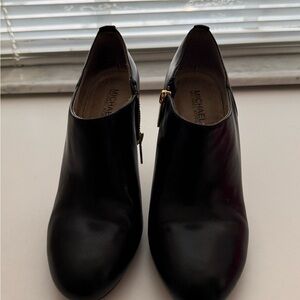 Michael Kors Sleek Black Ankle Boots